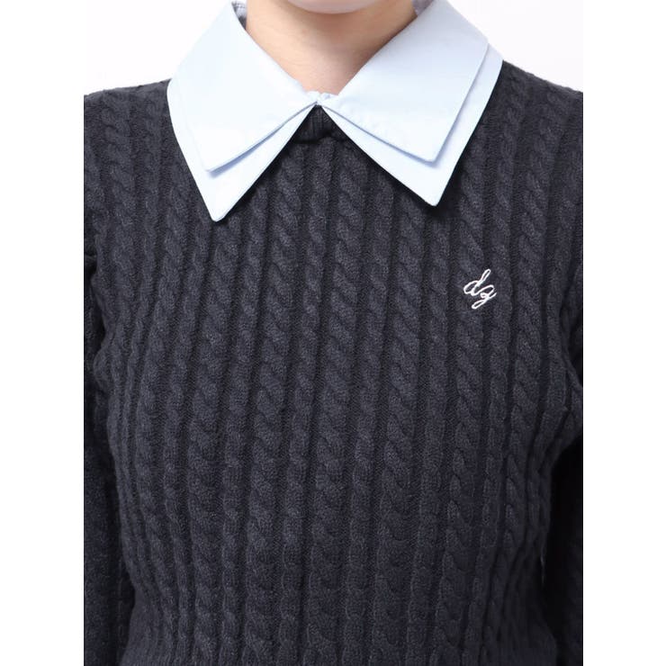 【20周年記念復刻！】ケーブルシャツドッキングニット | dazzlin | 詳細画像41 