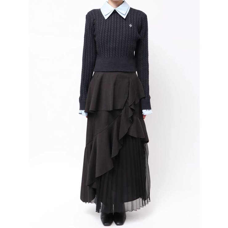 【20周年記念復刻！】ケーブルシャツドッキングニット | dazzlin | 詳細画像46 