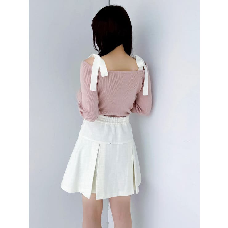 【WEB限定】ショルダーリボンニットトップス | dazzlin | 詳細画像27 