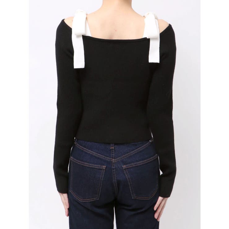 【WEB限定】ショルダーリボンニットトップス | dazzlin | 詳細画像40 