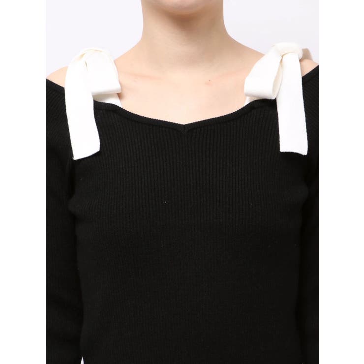 【WEB限定】ショルダーリボンニットトップス | dazzlin | 詳細画像41 