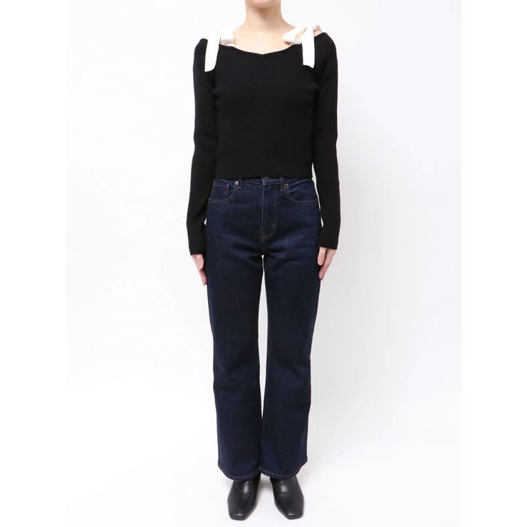 【WEB限定】ショルダーリボンニットトップス | dazzlin | 詳細画像46 