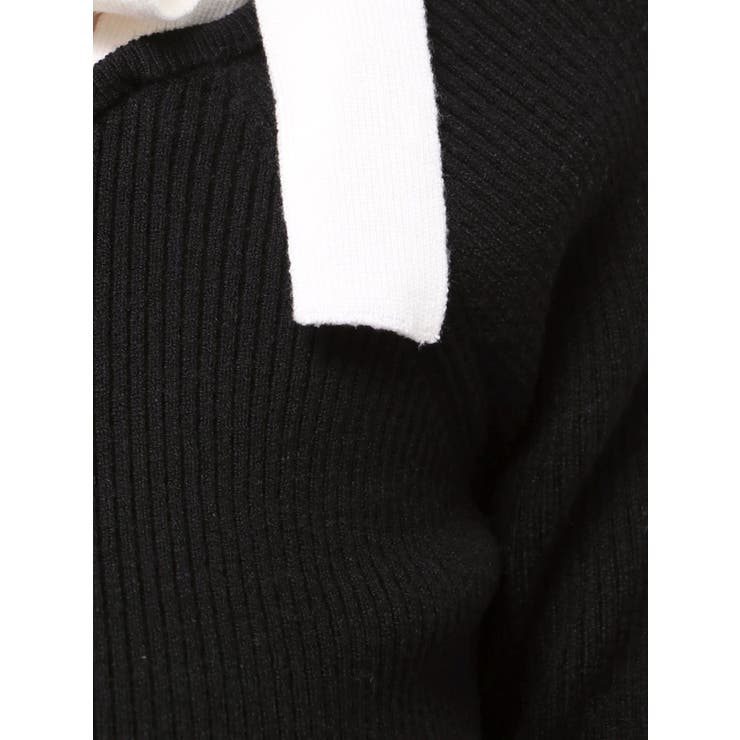 【WEB限定】ショルダーリボンニットトップス | dazzlin | 詳細画像50 