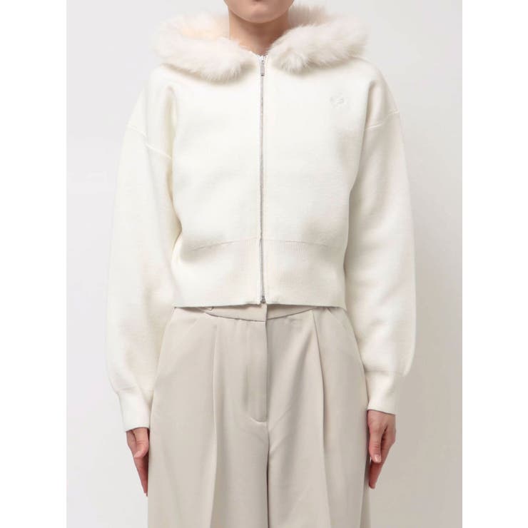 【WEB限定】フェイクファーニットフーディ | dazzlin | 詳細画像26 