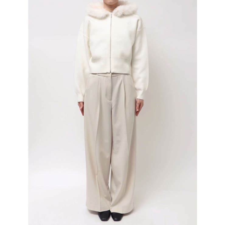 【WEB限定】フェイクファーニットフーディ | dazzlin | 詳細画像33 