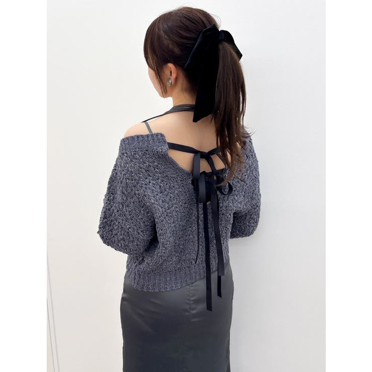 バックリボンリラクシーニット | dazzlin | 詳細画像10 