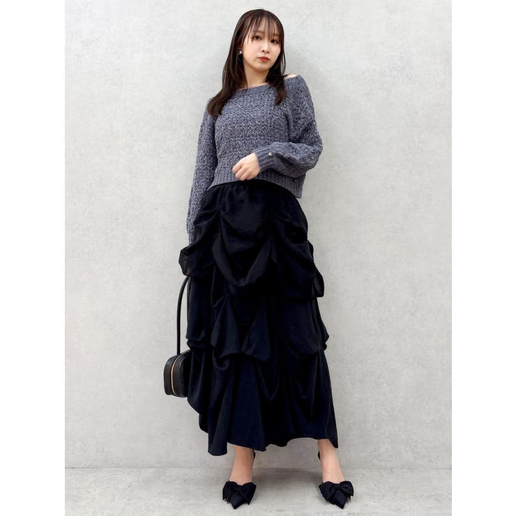 バックリボンリラクシーニット | dazzlin | 詳細画像14 