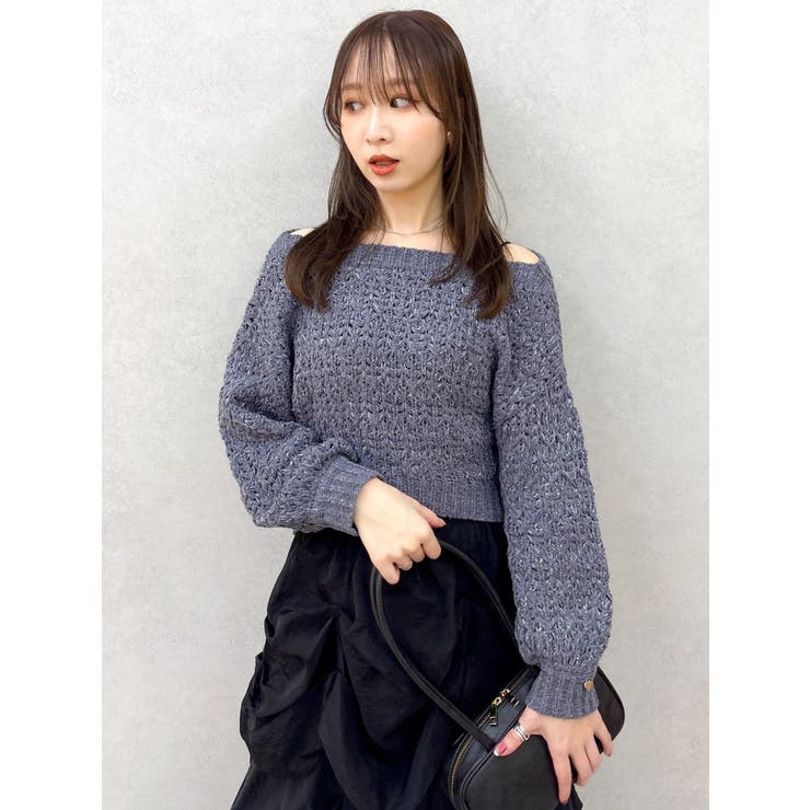 バックリボンリラクシーニット | dazzlin | 詳細画像16 