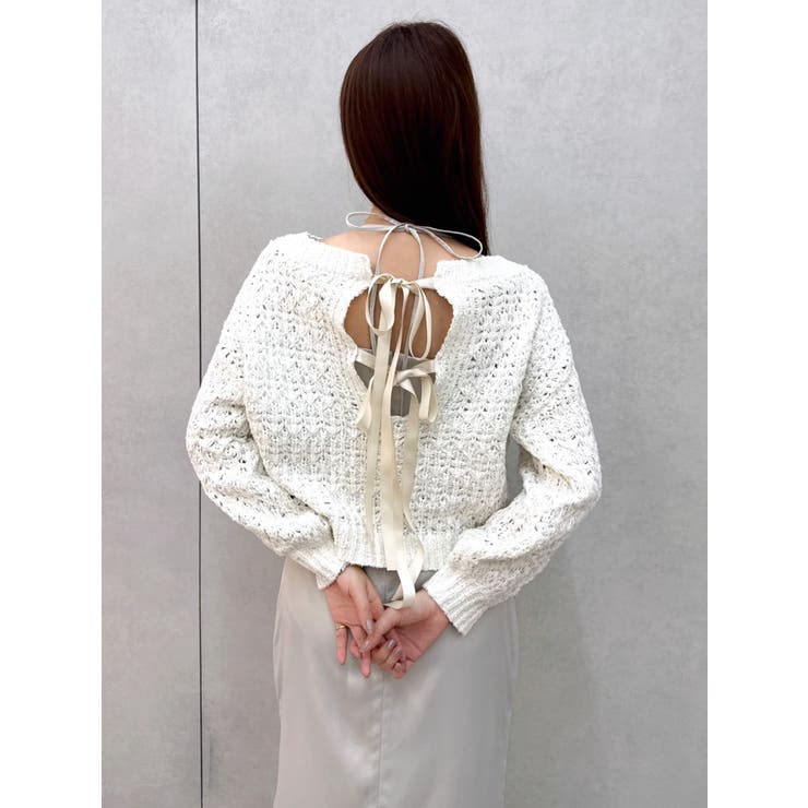 バックリボンリラクシーニット | dazzlin | 詳細画像23 