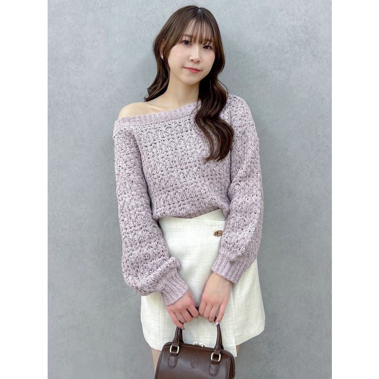 バックリボンリラクシーニット | dazzlin | 詳細画像33 