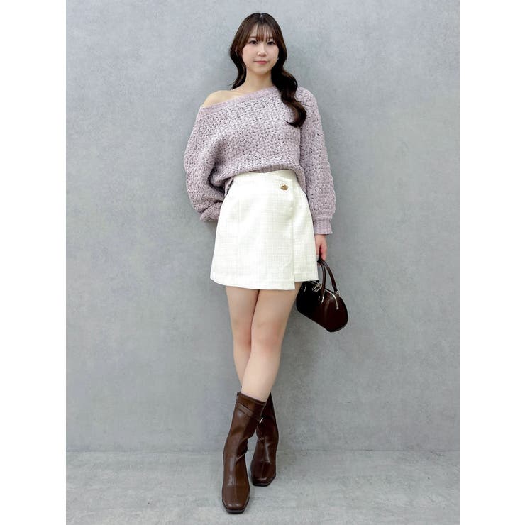 バックリボンリラクシーニット | dazzlin | 詳細画像38 