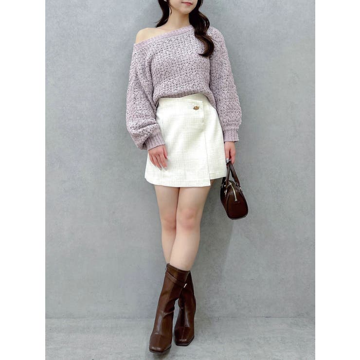 バックリボンリラクシーニット | dazzlin | 詳細画像40 