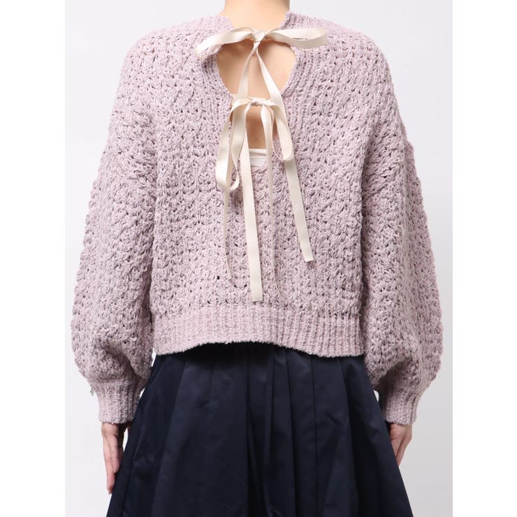 バックリボンリラクシーニット | dazzlin | 詳細画像46 