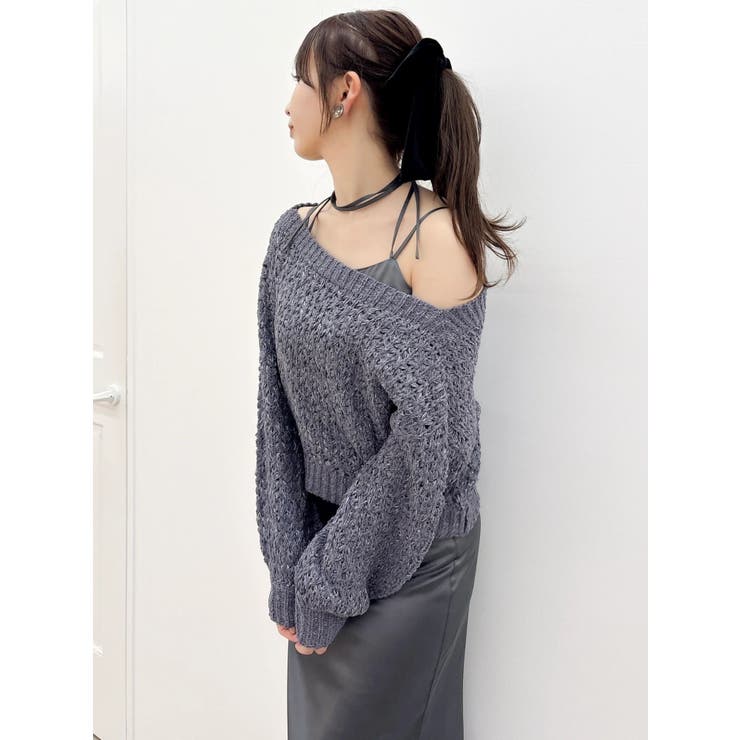 バックリボンリラクシーニット | dazzlin | 詳細画像9 