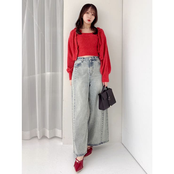 ミニシャギーラメニットキャミ | dazzlin | 詳細画像10 