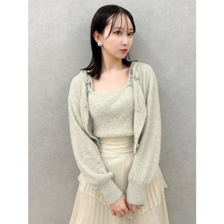 ミニシャギーラメニットキャミ | dazzlin | 詳細画像18 