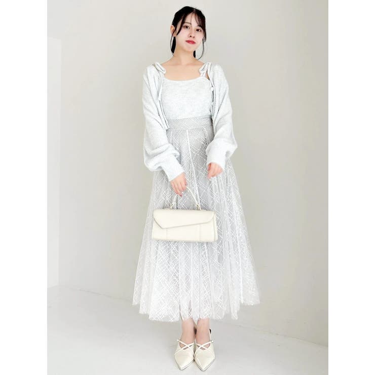 ミニシャギーラメニットキャミ | dazzlin | 詳細画像6 