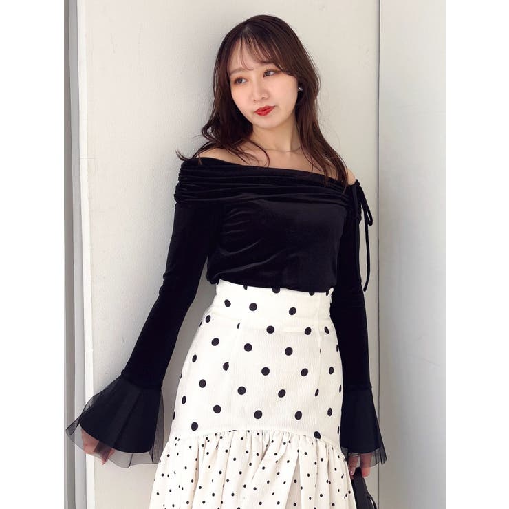 シアーベロアオフショルトップス | dazzlin | 詳細画像12 