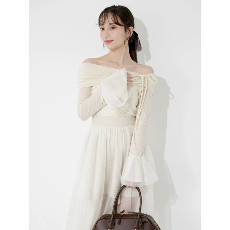 シアーベロアオフショルトップス | dazzlin | 詳細画像3 