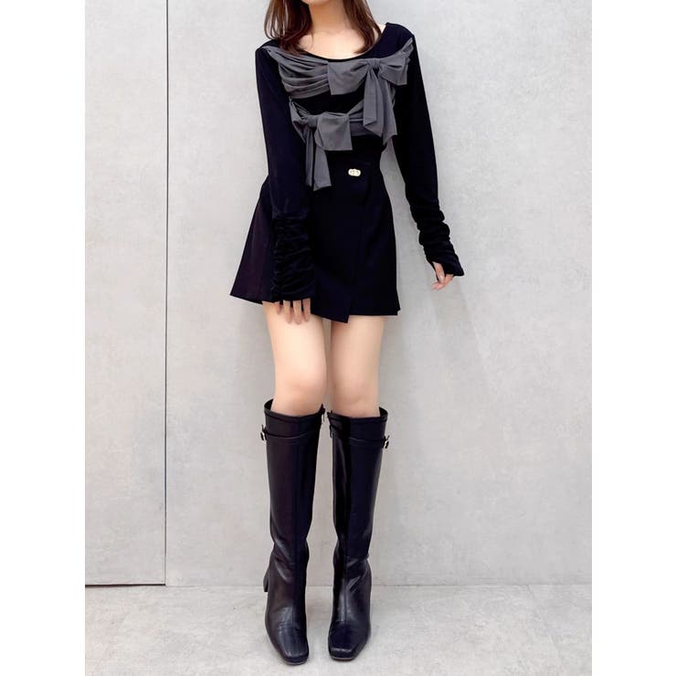 ラッピングリボンディティールカットソー | dazzlin | 詳細画像15 