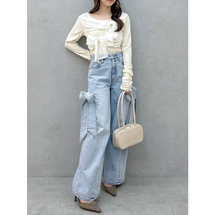 ラッピングリボンディティールカットソー | dazzlin | 詳細画像18 