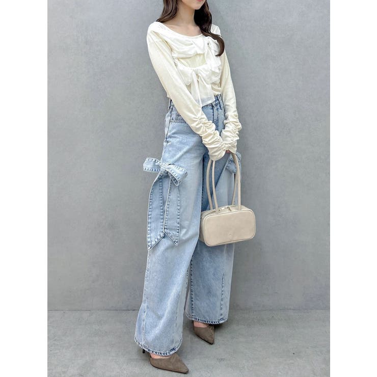 ラッピングリボンディティールカットソー | dazzlin | 詳細画像19 