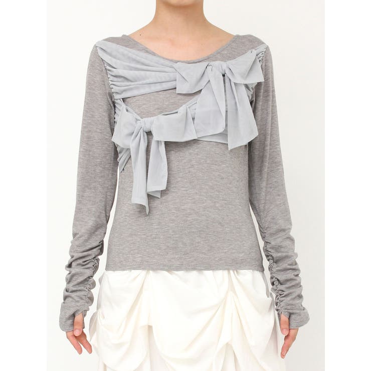 ラッピングリボンディティールカットソー | dazzlin | 詳細画像21 