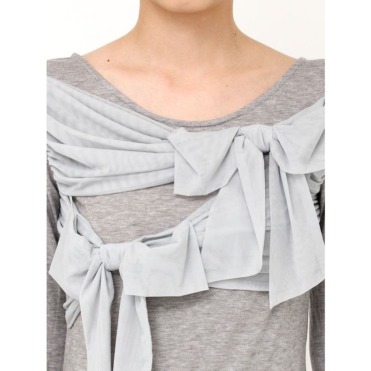 ラッピングリボンディティールカットソー | dazzlin | 詳細画像24 