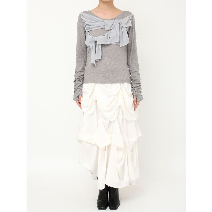 ラッピングリボンディティールカットソー | dazzlin | 詳細画像28 