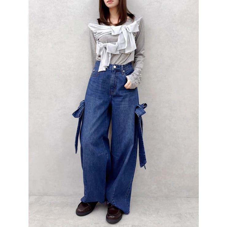 ラッピングリボンディティールカットソー | dazzlin | 詳細画像9 