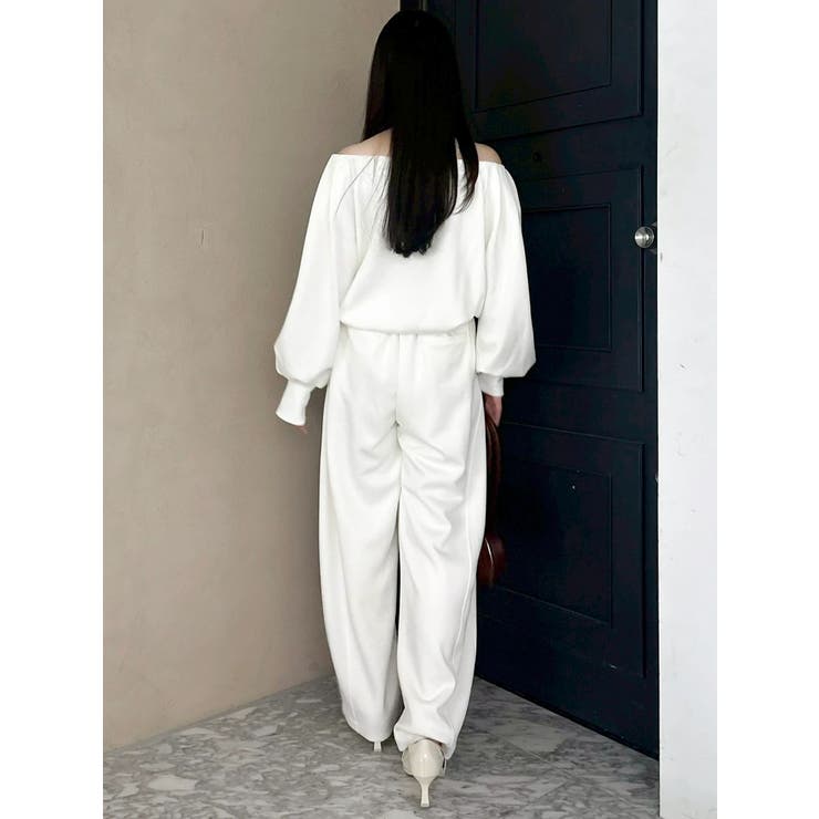 【吉田朱里】タックスリーブオフショルスウェット ※BLACK WEB限定カラー | dazzlin | 詳細画像31 