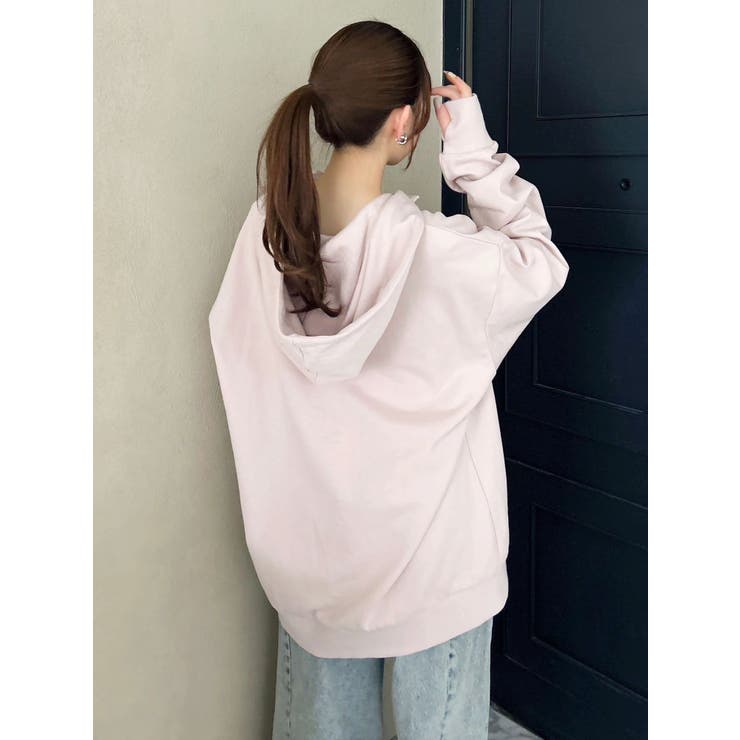 【吉田朱里】ストーンアートハーフジップフーディ | dazzlin | 詳細画像41 