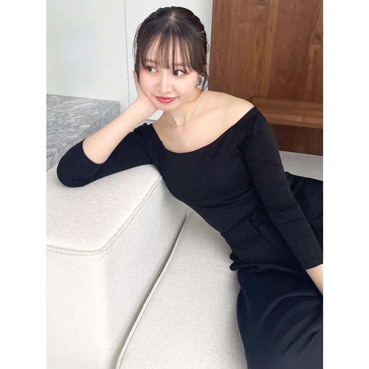 【吉田朱里】温感・セラミド加工カップインオフショルインナー | dazzlin | 詳細画像10 