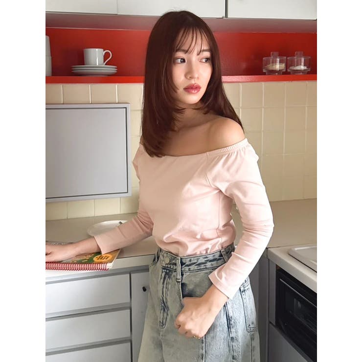 【吉田朱里】温感・セラミド加工カップインオフショルインナー | dazzlin | 詳細画像12 