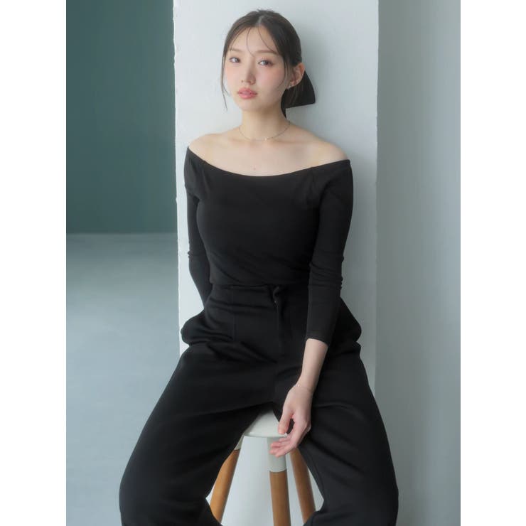 【吉田朱里】温感・セラミド加工カップインオフショルインナー | dazzlin | 詳細画像5 