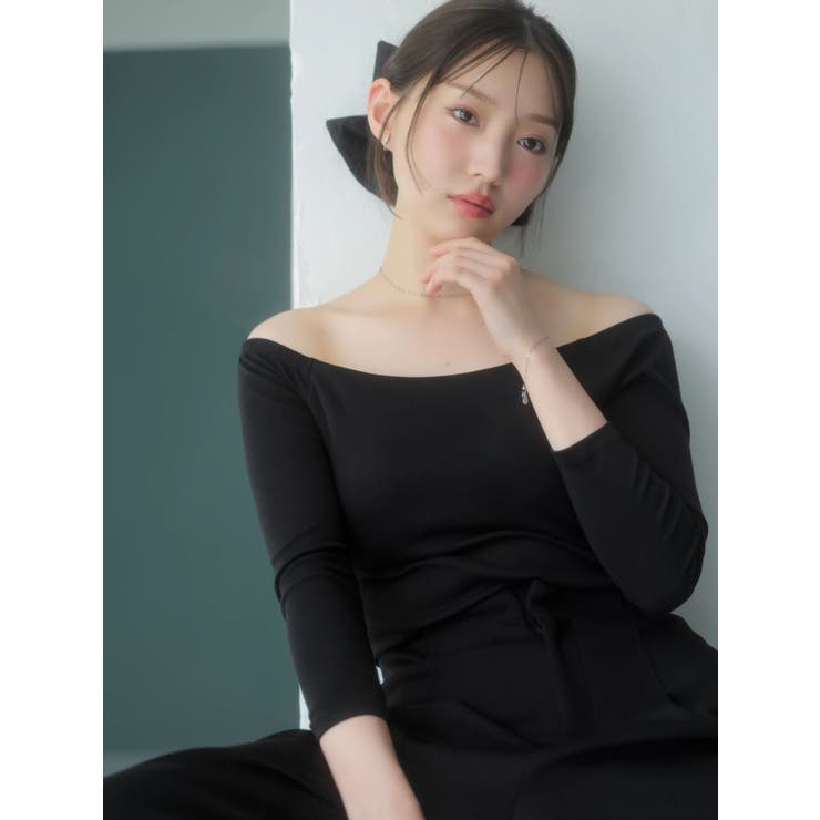 【吉田朱里】温感・セラミド加工カップインオフショルインナー | dazzlin | 詳細画像6 