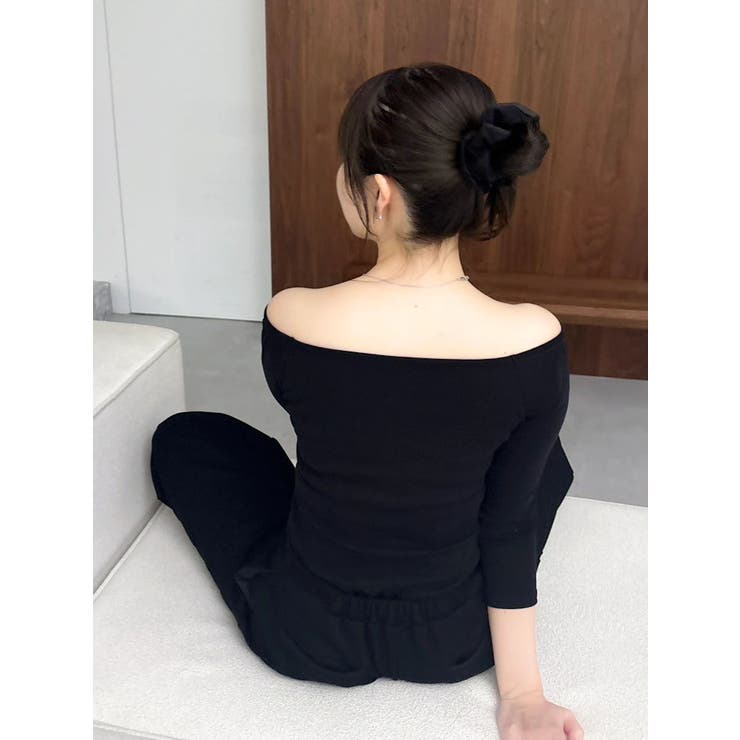 【吉田朱里】温感・セラミド加工カップインオフショルインナー | dazzlin | 詳細画像9 