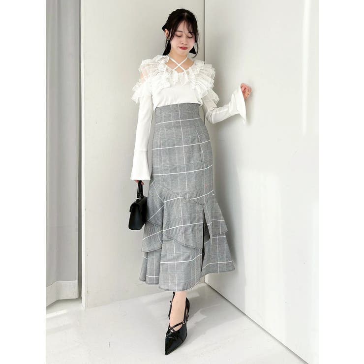 シアーラッフルカットトップス | dazzlin | 詳細画像10 