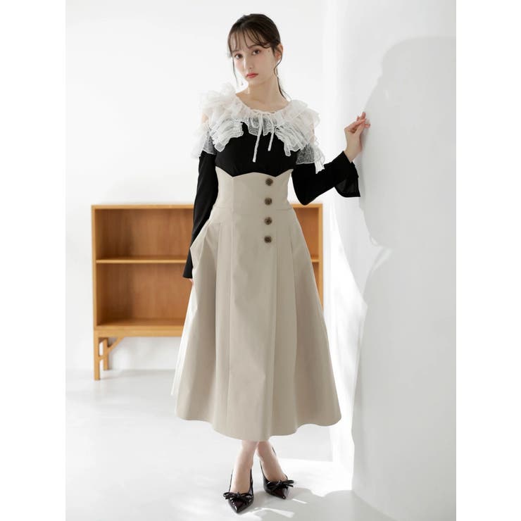 シアーラッフルカットトップス | dazzlin | 詳細画像3 