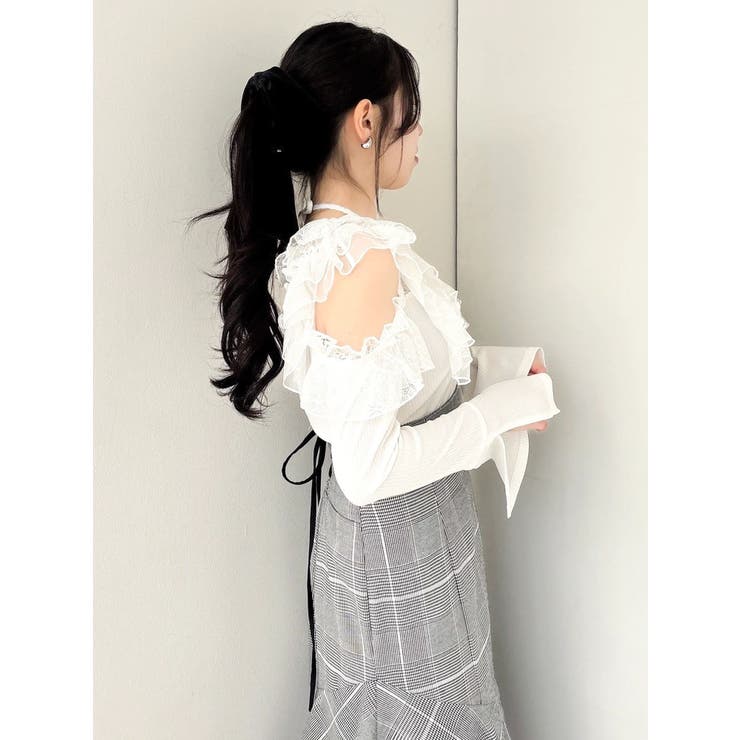 シアーラッフルカットトップス | dazzlin | 詳細画像7 