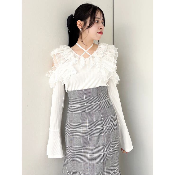 シアーラッフルカットトップス | dazzlin | 詳細画像9 