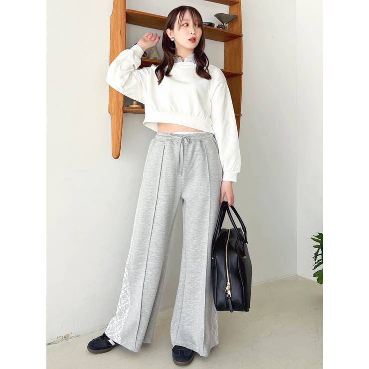 ボウタイシャツレイヤードスウェット | dazzlin | 詳細画像10 