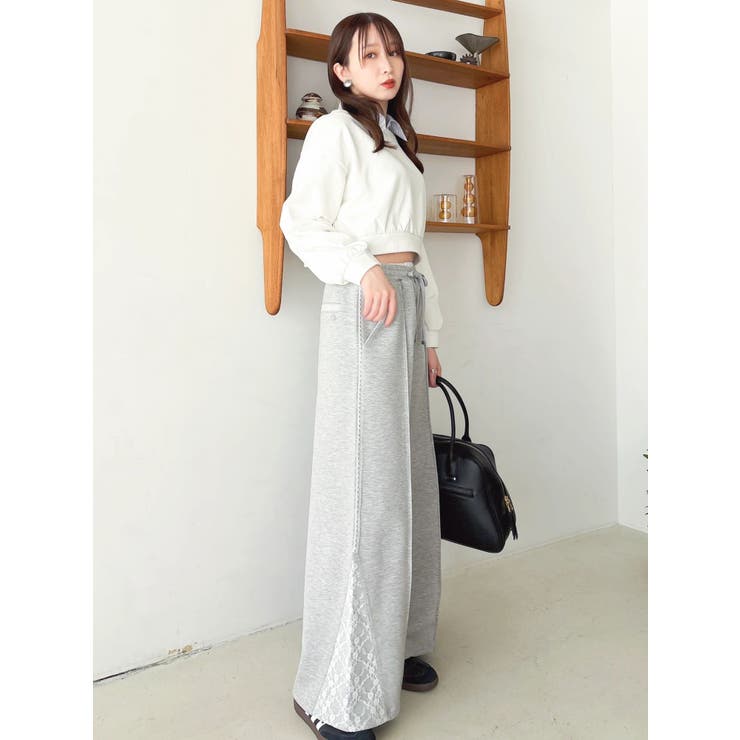 ボウタイシャツレイヤードスウェット | dazzlin | 詳細画像11 