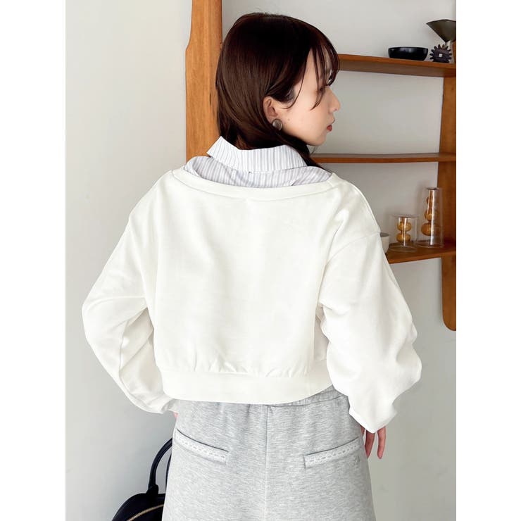 ボウタイシャツレイヤードスウェット | dazzlin | 詳細画像12 