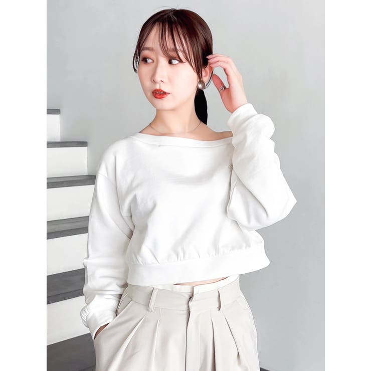 ボウタイシャツレイヤードスウェット | dazzlin | 詳細画像16 