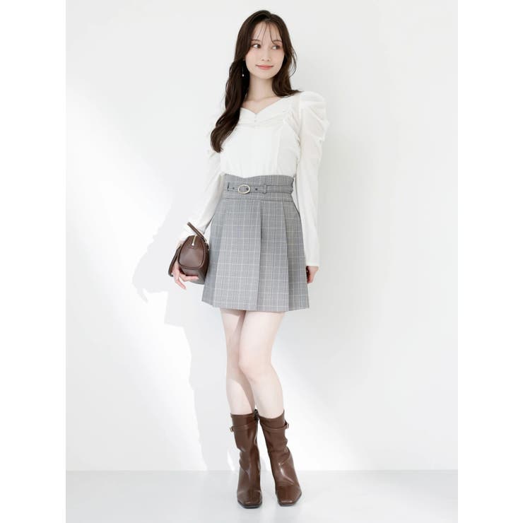 シアーベロアギャザーデザイントップス | dazzlin | 詳細画像12 