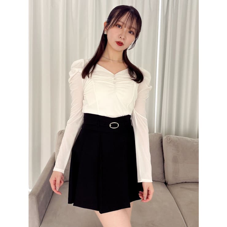 シアーベロアギャザーデザイントップス | dazzlin | 詳細画像14 