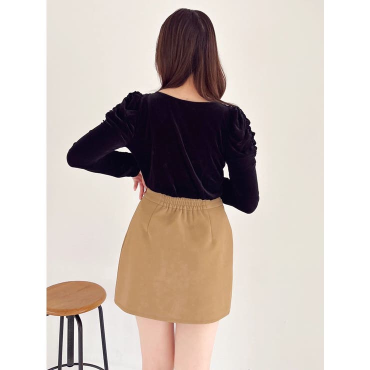 シアーベロアギャザーデザイントップス | dazzlin | 詳細画像19 