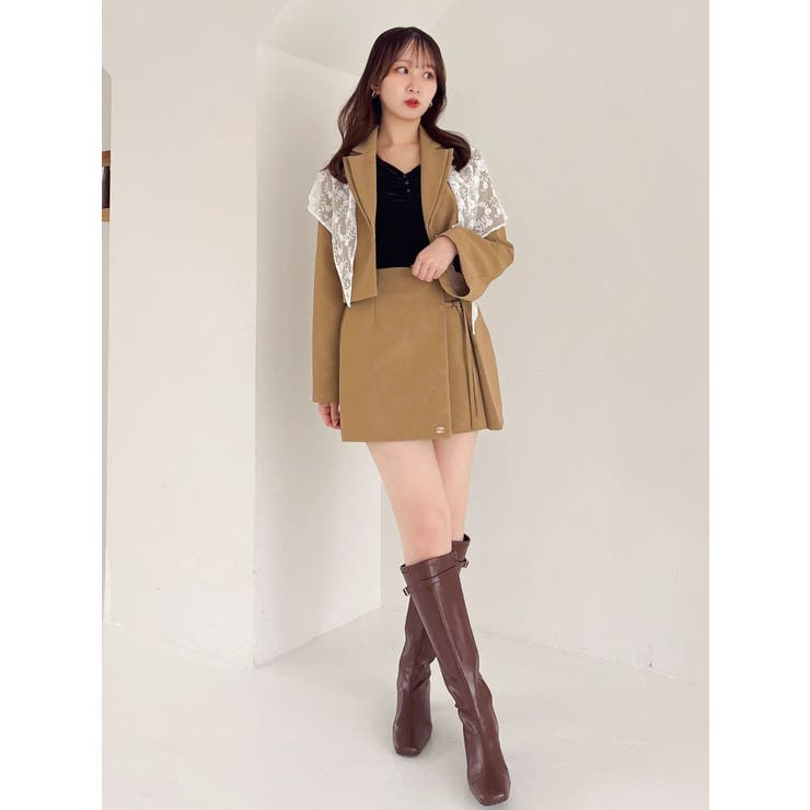 シアーベロアギャザーデザイントップス | dazzlin | 詳細画像21 