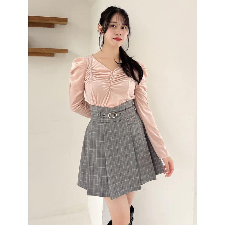 シアーベロアギャザーデザイントップス | dazzlin | 詳細画像22 